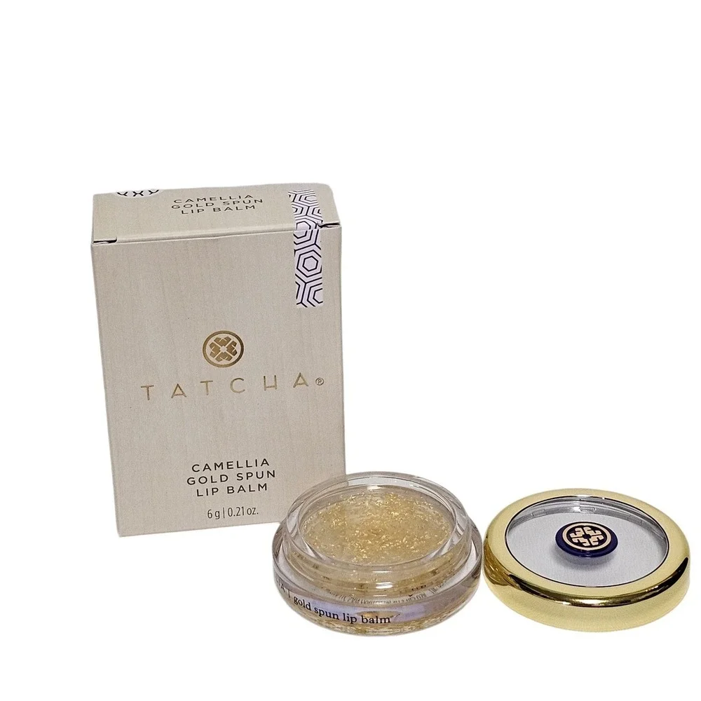 TATCHA Gold Spun Camellia Lip Balm 0.21oz | 6 g Lip Treatment Full Size New